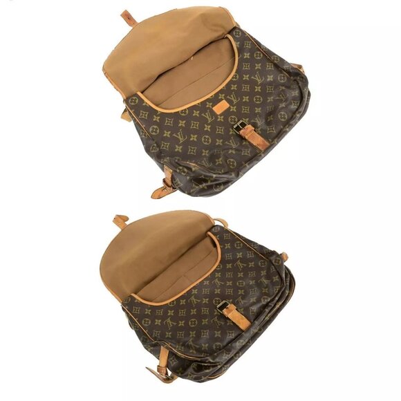 LOUIS VUITTON Saumur 35 Shoulder Bag Monogram Leather BN France - Picture 13 of 16